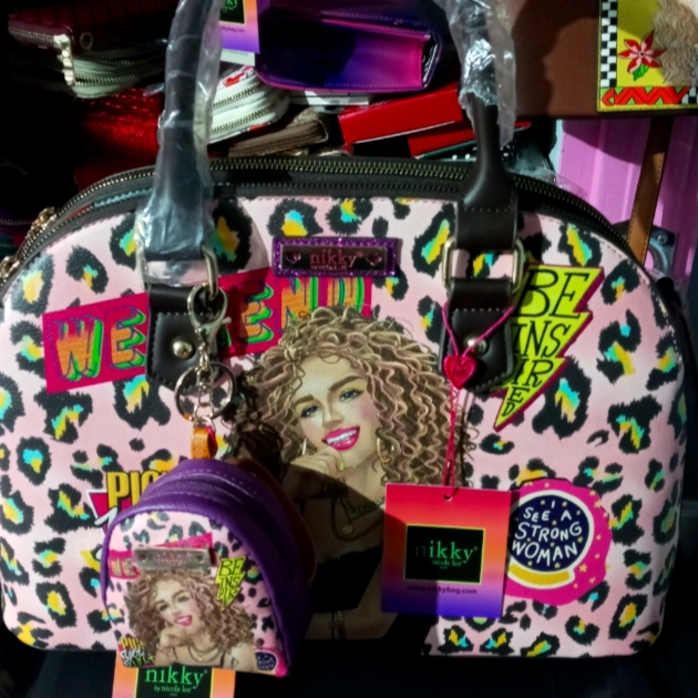 Nicole Lee purse with change bag